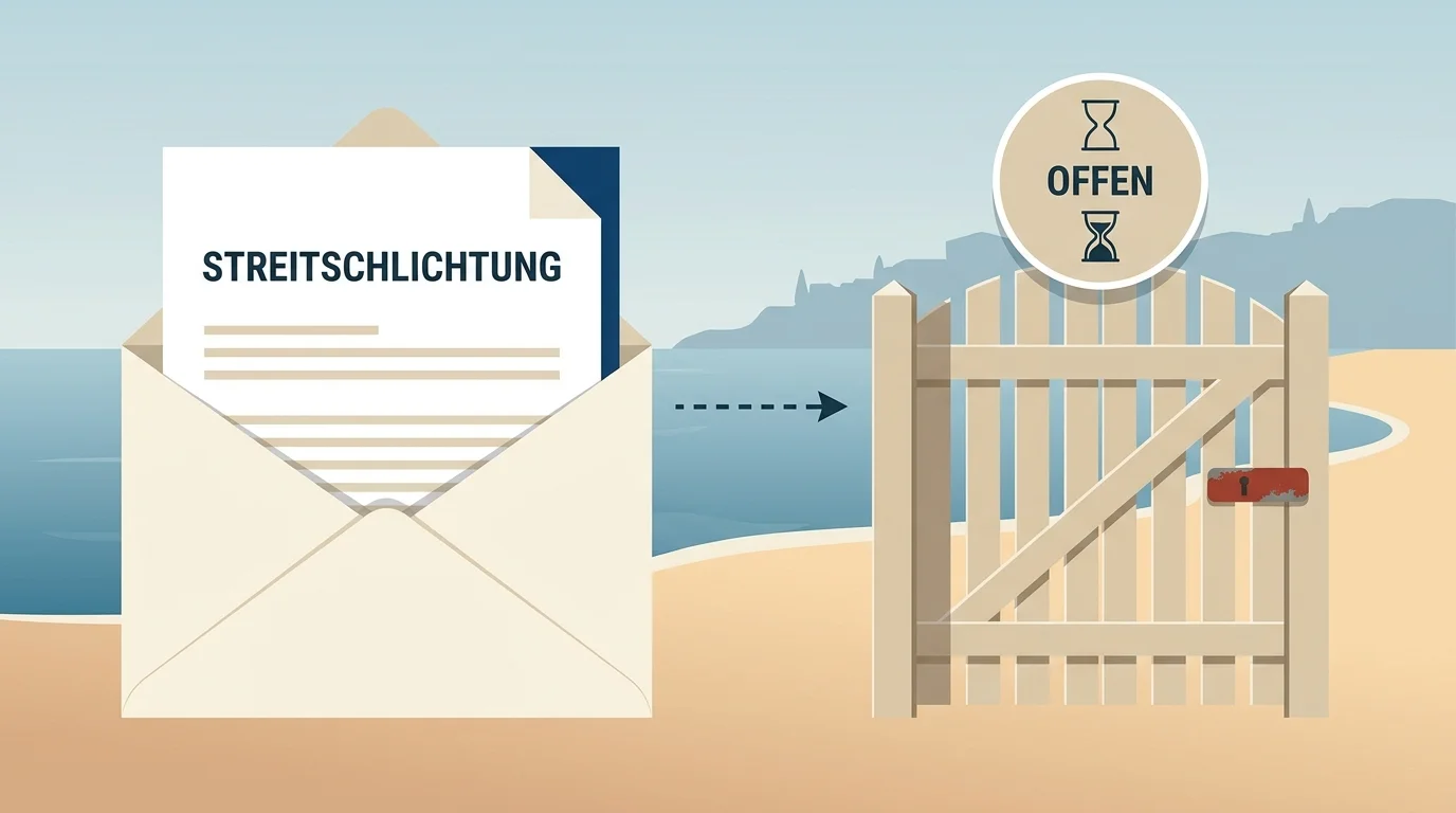 Schematische Darstellung einer blockierten Vollstreckung eines deutschen Urteils in Malta unter Bill 55