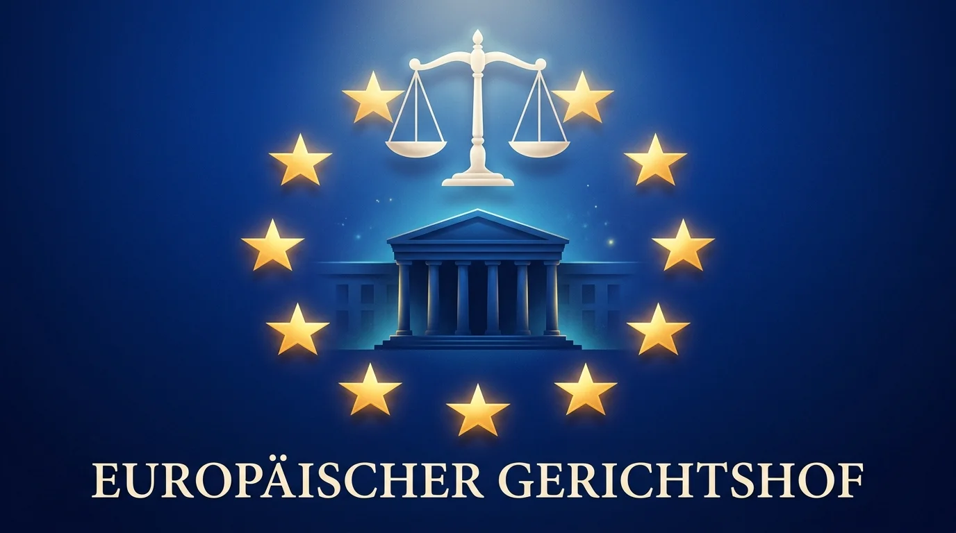Europäische Sterne und Justitia als Sinnbild für das EuGH-Urteil C-440/23